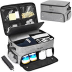 Golf Trunk Organizer, Golf Accessories for Men, Car Storage Bag with 2 Shoe Compartments, Adjustable Dividers for Gear, Durable Water-Resistant Design, Ideal Gift for Golfers