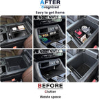 3PCS Center Console Organizer Compatible with 2023-2026 Honda Pilot/2026 Honda Passport Insert Divider Tray & Armrest Storage Box Divider Storage Tray Interior Accessories
