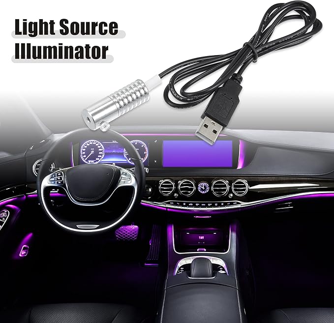 ACROPIX 3mm 0.12" 2W LED Aluminum Light Source Illuminator Decoration USB LED Light for Car DIY White - Pack of 1