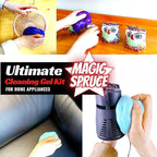 MAGIC SPRUCE Car Cleaning Gel, Reusable Auto Detailing Putty for Interior Dashboard Vents, Non-Toxic Dust Remover for Car Keys Keyboard PC Laptop, Scented Cleaning Products,Stocking Stuffers for men