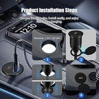 Single Port USB A 2.0 Male to Type C 2.0 Female Extension Cable,Flush Mount Waterproof Panel Cable for Car,Truck,Boat,Motorcycle Dashboard 3.3ft