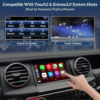Geloo Wireless Carplay Android Auto Adapter Retrofit Kit Decoder for Toyota withTouch2 & Entune 2.0 System 2014-2019, Fit for RAV4/Corolla/Tacoma/Tundra/Highlander/Verso/Avalon/Sienna/Priu