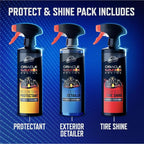 Armor All Podium Series 3-Piece Protect & Shine Car Detailing Kit Developed with Oracle Red Bull Racing, Includes Hybrid Ceramic Exterior Detailer, Tire Shine, and Interior Protectant, 16 fl oz Each