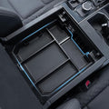 TOPINSTALL 5 Compartments Console Organizer Compatible with 2022-2026 Toyota Tundra/Sequoia 2023-2026, Plastic Armrest Storage Box Full Size Tray (Not for the Console with Safe)