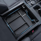 TOPINSTALL 5 Compartments Console Organizer Compatible with 2022-2026 Toyota Tundra/Sequoia 2023-2026, Plastic Armrest Storage Box Full Size Tray (Not for the Console with Safe)