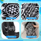 Hahafelt 2 Pack Car Seat Towel Covers with Storage Bag, 63 x 32 Inch Universal Non Slip Waterproof Sweat Protector for Car Truck, Gym Swimming Running, Machine Washable (Paisley)