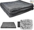 Sun Walker Car Drying Towel Set, 24"×36" Ultra Absorbent 1200 GSM Auto Cleaning Cloth with Wash Mitt & Glass Towel, Scratch-Free Streak-Free Microfiber Drying Towels for Car Truck SUV