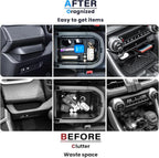 3PCS Center Console Organizer Compatible with 2019-2024 2025 Toyota RAV4 Driver's Drawer Box Storage Tray Insert Secondary Storage Box Interior Accessories