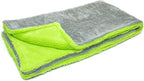 Autofiber Amphibian x L Dual Side Microfiber Car Drying Towel One Side Twist - 20 inch x 40 inch, Green/Gray