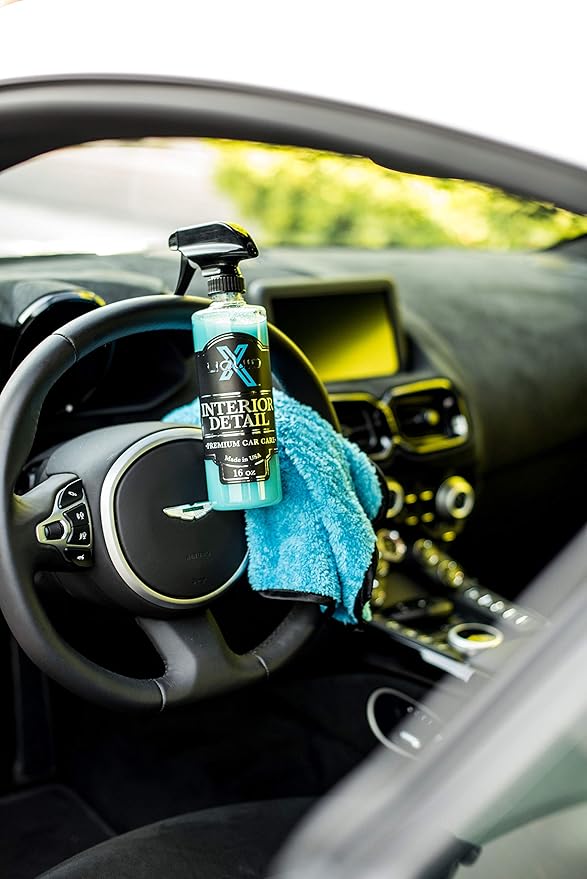 Liquid X Classic Interior Detail Combo - 16oz Interior Detail & Blue Xtreme Waffle Weave Microfiber Towels