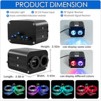 ATOKEE Dual Color Twinkle 1000pcs Starlight Headliner Kit, 20W 0.03in/0.75mm 13.1ft/4m Fiber Optic Star Lights for Car Home Roof Decor with APP/Remote Control