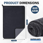 Navona 5 Pack Microfiber Car Drying Towels – Ultra Absorbent, Lint-Free Multi-Purpose Cloths for Car Wash, Bathroom Body Drying, Kitchen Cleaning & Sports Sweat Wiping