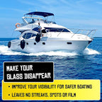 Boat Juice 2in1 Glass Cleaner & Anti-Fog Spray | Streak-Free for Boat Windshields, Car & RV Windows, Navigation Screens | No Rinse | Ammonia-Free | Lemon Drop Scent | Made in USA | 16oz