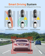 70mai 2.7K Dash Cam Front and Rear A500S, Dual Dash Camera for Cars, Dashcam with APP, Sony IMX335, ADAS, Built-in WiFi GPS, 2'' IPS Screen, WDR, Night Vision, 24/7 Parking Mode, Loop Recording