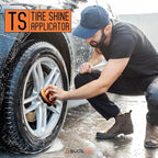 Suds Lab TS Tire Shine Applicator – Reusable Foam Tire Dressing Applicator Pad, Tire Shine Brush, Ideal for Car Tire Shine Gel, Tire Balm, Tire Cleaner, and Tire Applicator Sponge for even application