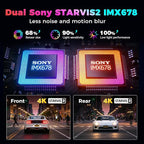 DDPAI Dual 4K Dashcam,Dashcams for Car with Free 128G eMMC + CPL,Dual STARVIS 2 IMX678 + IMX678 Sensors Front and Rear Car Camera,AI ISP Night Vision 2.0,4G,ADAS,WiFi,24H Parking Mode,Z90 Master Dual