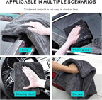 Microfiber Towels for Cars, 1200 GSM Ultra Thick 12.2"x12.2" Soft Car Detailing Drying Towel, Super Absorbent Double Twisted Loop Cloth Cleaning Towel for Car Truck SUV