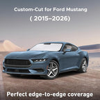 EcoNour Windshield Sunshade Compatible for Ford Mustang (NOT for Ford Mustang Mach-E) 2015-2024 2025 2026, Sun Visor for Front Windshield & Window Sun Shade Cover, UV Heat Protector, Car Accessories