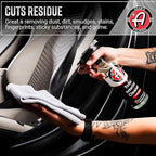Adam's Polishes Total Interior Cleaner & Protectant, Quick Detailer & SiO2 Protection, Ceramic Infused, Anti-Static, OEM Finish, For Leather, Vinyl, Plastics, Glass & More