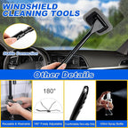 AUTODECO Car Detailing Kit, Car Detailing Brush Set, Bendable Car Wheel Rim Cleaner Brush Set, Car Detailing Brushes, Car Wash Cleaning Tools Kit for Interior, Exterior, Wheels, Blue
