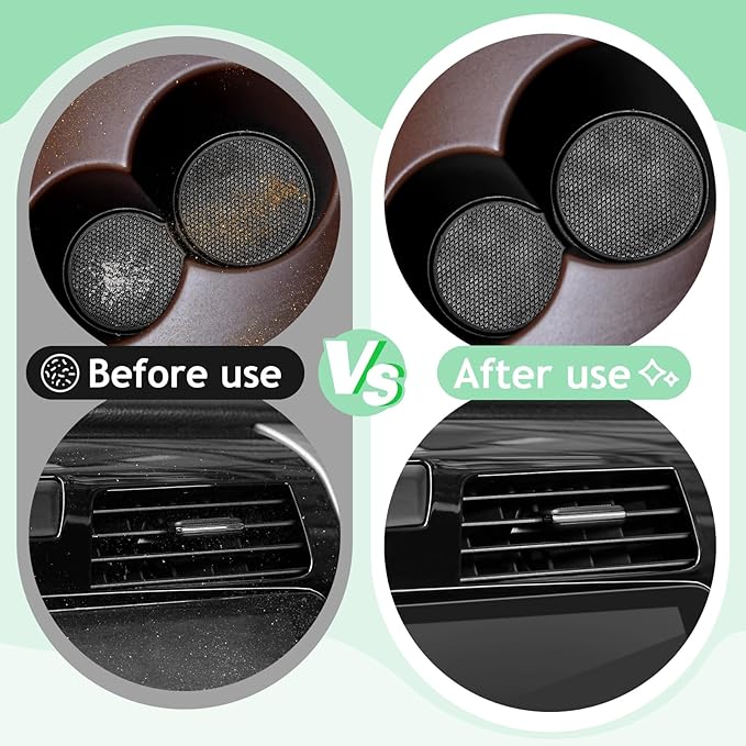 TeSabMi Car Cleaning Gel Car Cleaning Putty Car Putty Car Interior Cleaner Car Slime Car Detailing Kit Car Accessories Gifts for Men Women Stocking Stuffers Green