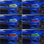iJDMTOY RGBW Multicolor LED Circuit Board Ambient Lighting Kit Compatible with 2015-up Dodge Charger, Control_by_Smartphone