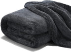 REEVAA Superior Microfiber Car Drying Towel [3s Drying, Pro-Grade Care] Car Cleaning Cloth Accessories for Sedan, SUV, Truck, 1300GSM, 2-Pack (36"×24"+16"×16"), Gray