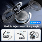 Car Phone Holder for Magsafe, Foldable Suction Cup Phone Mount 360° Adjustable Vacuum Magnetic Phone Holder, Cell Phone Holders for Your Car Compatible with iPhone 17 Pro Max 16 15 14 13 12