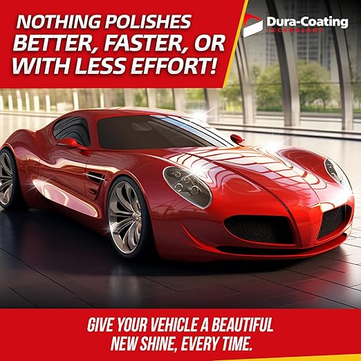 Dura-Coating Metal & Paint Bundle - Blue Premium Metal Polish, All-N-1 Car Polish, Crazy Suds Auto Wash, Wheely Clean Spray, and Quick Slick Polymer Spray, with 4 Polishing Pads & 1 Microfiber Towel