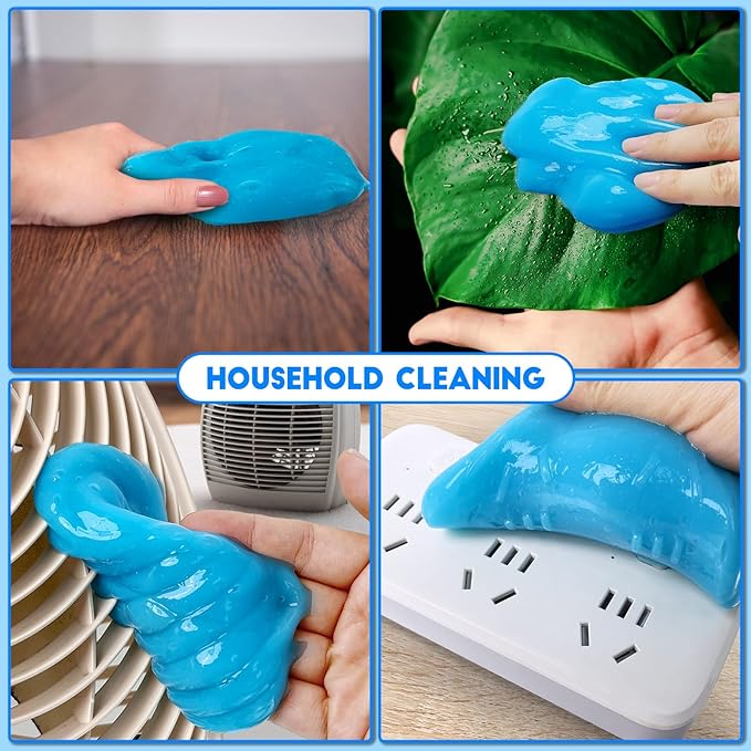 YOPINSAND Car Cleaning Gel, 2 Pack Car Cleaning Putty, Universal Auto Deatiling Tools, Reusable Interior Cleaner for Car Keyboard Air Vent, Car Slime Cleaner Dust Cleaning Gel