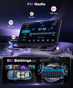 [4+128G] Android 15 Car Radio Stereo for Honda Civic 2006-2011 with Wireless CarPlay & Android Auto, 10.1 Inch in-Cell Screen Car Auido with AHD Backup Camera GPS WiFi FM RDS Radio EQ SWC