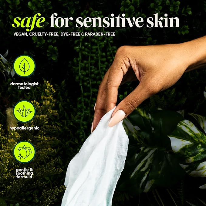 goodwipes Flushable Wipes Travel Size - Extra Large Adult Wet Wipe - On-the-Go Portable Wipes - Sewer & Septic Safe - Hygiene Essentials - Botanical Bliss & Lavender, 108 Count (6 Packs)