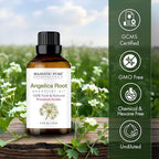 Majestic Pure Essential Oil with Glass Dropper - 100% Pure and Natural - Essential Oils for Diffuser, Aromatherapy, Soap and Candle Making, Angelica Root Essential Oil, Angelica Root Oil, 0.3 Fl Oz