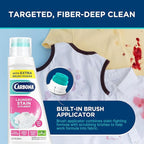 Carbona Laundry Stain Scrubber | Bio-Enzyme Stain Remover | Eliminates Fat, Oil, Blood, Milk, Fruit, Ketchup, Vegetables & Baby Food Stains | Save On Skin & Washable Fabrics | 3 Pack