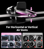 BHHB for Magsafe Car Mount Charger, [2026 Upgrade] 15W 2in1 Magnetic Wireless Car Charger, for Magsafe Car Charger, Vent/Dashboard Phone Holder, ONLY for iPhone 17 16 15 14 13 12 Series (Pink)