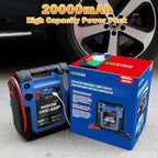 Jump Starter,1600 Peak Amp 12 Volt Jump Starter with Air Compressor, Auto Lead-Acid Battery Booster (Up to 6L Gas or 6L Diesel Engine) with LED Light & USB Output