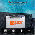 Solar Wireless Backup Camera with 5” IPS Monitor, Reversing System Powered by Rechargeable Battery and Solar Panel, 3-min Easy Installation, IP68 Waterproof, for Car, Trailer, RV, Pickup