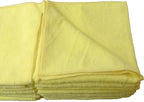 Eurow 325 GSM Microfiber Deluxe Cleaning Towels, Ultra-Soft, Streak-Free, Reusable, High Absorbency for Car, Home, Garage, Detailing, Safe on All Surfaces, Machine Washable, 16x16in, 24-Pack, Yellow