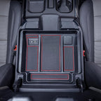 TOPINSTALL 22-26 Red Refreshed Full Tray Compatible with 2022-2026 Silverado/Sierra 1500 and 2024-2026 Chevy Silverado/GMC Sierra 2500HD 3500HD, Armrest Organizer (Full Console w/Bucket Seats ONLY)