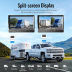 10.1" 1080P Wired Backup Camera System, DVR Rear View Camera, IP69 Waterproof IR Night Vision, 20G Vibration-Proof for Trailer/Tractor/Truck/Combine/Caravan/Skid Steer/Heavy Equipment/UTV, Y5