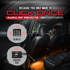 OPT7 Aura Double Row Car LED Lights Interior 6pc with Wireless Remote Control, Multicolor Mode, Sound Active Function Inside Ambient Lighting Kit, Footwell Floor Decor, Charger Adapter 12V