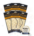 Worldwide Nutrition Tyler AutoGlam Car Air Fresheners - French Market Scent - 6 Pack with Multi-Purpose Keychain