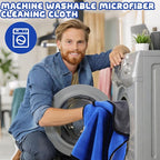 Tallew 50 Pcs Microfiber Towels:16"x16" Microfiber Drying Towels Bulk Micro Fiber Car Cleaning Cloth for Cars Drying Washing Polishing Office Windows Cleaning Household Supplies (Blue,Gray)
