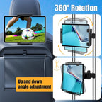 najiaxiaowu Tablet Holder for Car,ipad Headrest Mount for 5.5-18.4 Inch ipad/Phones Car Tablet Holder with 360°Rotating Adjustable Trip Essentials,Black