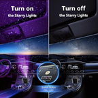 Starlight Retractable Car Charger with Dual Type C Cables, 66W Starlight in Car roof 4 in 1 Retractable Car Phone Charger Adapter, Fast Charging USB C Cable, Compatible with iPhone 17/16/15/14