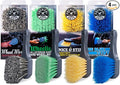 Chemical Guys All Duty Brush Kit, ACCG09 Wheel Works Brush + ACCG02 Nice & Stiff Heavy Duty Carpet & Interior Brush + ACCG05 Big Blue Stiffy Heavy Duty Brush + ACCG08 Wheelie Exterior Surface Brush