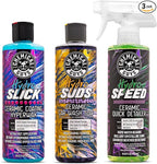 Chemical Guys Hydro Ceramic Coating Wash, Wax & Quick Detailer Bundle (3-16 oz Bottles)
