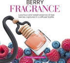 Berry Cherry Car Air Freshener | Hanging Car Freshener with Vent Clip | Cherry Fragrance Diffuser, Slow-Release Aroma Technology, Adjustable Scent Intensity | Scented Interior Accessories by Perfa
