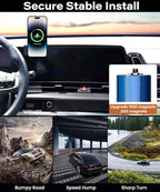 Car Phone Holder for Kia Sportage 2023 2024 2025 Accessories Apply to 12.3 Inch Touchscreen 15W Fast Wireless Charger Screen Fixed Clip HandsFree Cell Phone Mount 360° Rotation