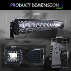 32" Curved RGB LED Light Bar 2X 4 Flood LED Pods with Chasing RGB Halo 16 Solid Colors Offroad Driving Fog Lights with Switch Wiring Harness